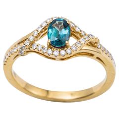 Alexandrite Yellow Gold Ring 12