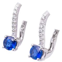 Sapphire Lever-Back Earrings 5