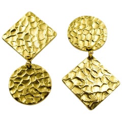 1970s Gold Reverso Earrings