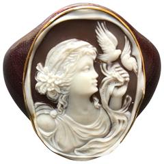 Cameo Gold Cuff Bracelet 11