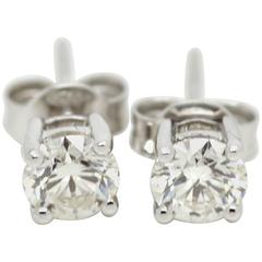 0.5 carat diamond earrings 0.5 Carat Diamond Solitaire Earrings