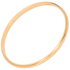 Tiffany & Co. Yellow Gold Oval Bangle Bracelet
