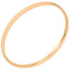 Tiffany & Co. Yellow Gold Oval Bangle Bracelet 