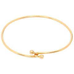 Gucci Yellow Gold Hinged Bangle Bracelet