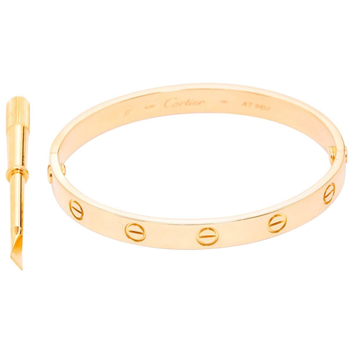 Cartier Love Bracelet Yellow Gold with Screwdriver