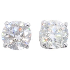 1.80 Carat Diamond Stud Earrings 7