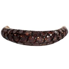 Marion Jeantet Lightly Wavy Chocolate Diamonds Pave-Set Band Ring 1