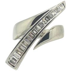 Zig-Zag Baguette Cut Diamond Ring