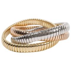White Yellow Rose Gold Trio Bracelet by Opera, Italian Attitude