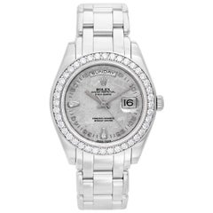 Rolex Platinum Masterpiece Pearlmaster Special Edition Wristwatch Ref 18946