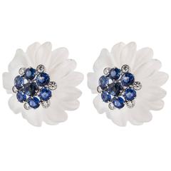 Aletto Bros. Rock Crystal Flower Earrings 1
