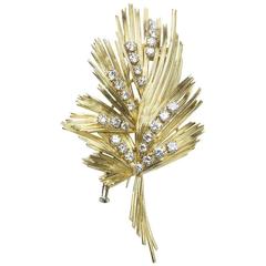 Gübelin Diamond Gold Brooch 4