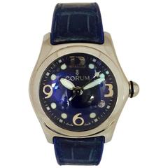 Corum Stainless Steel Blue Bubble quartz Wristwatch