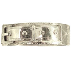 Antique Sterling Silver Buckle Bracelet