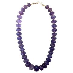 Michael Kneebone Faceted Amethyst Bead Necklace