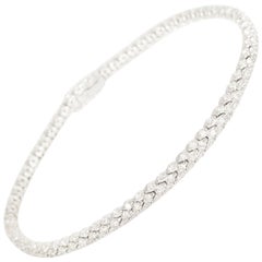 Ferrucci Bracelet tennis italien en or à trois diamants et diamants de 2,60 carats