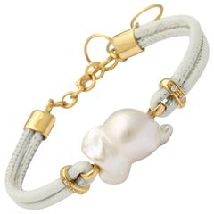 Faraone Mennella Freshwater Pearl Gold Bracelet