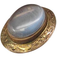 Victorian Moonstone Gold Pin 12