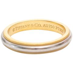 Tiffany & Co. Wedding Band Yellow Gold Platinum Ring