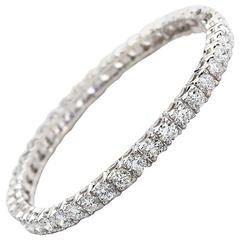 Diamond Gold Tennis Bracelet Bangle Bracelet 8