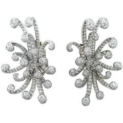 Dior Diamond 18 Karat White Gold Earrings 10