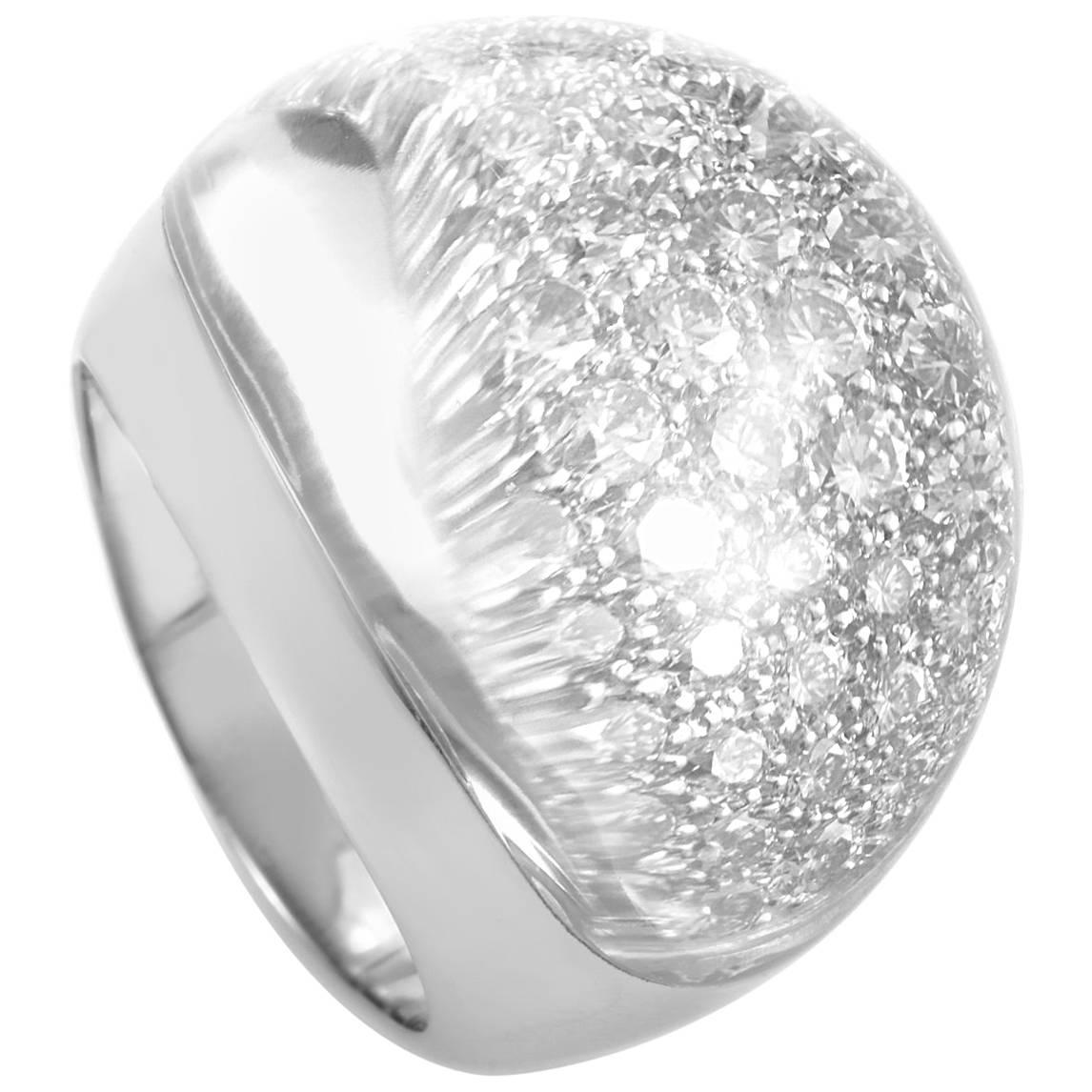 Cartier Myst de Cartier Large Diamond and Crystal White Gold Ring
