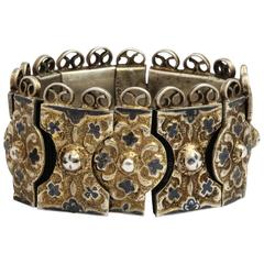 Russian Nielloed Silver Bangle, 1883 8