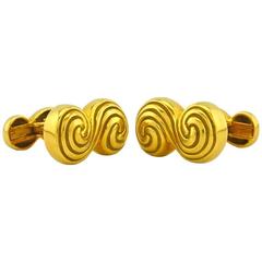 Tiffany & Co. Gold Double Knot Cuff Links