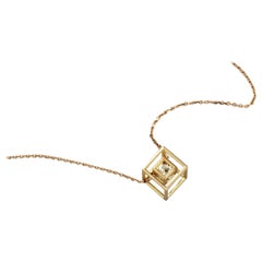 Jacqueline Rabun 18 Karat Yellow Gold Grace Diamond Pendant