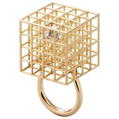 Jacqueline Rabun 18 Karat Yellow Gold Grace Diamond Cocktail Ring