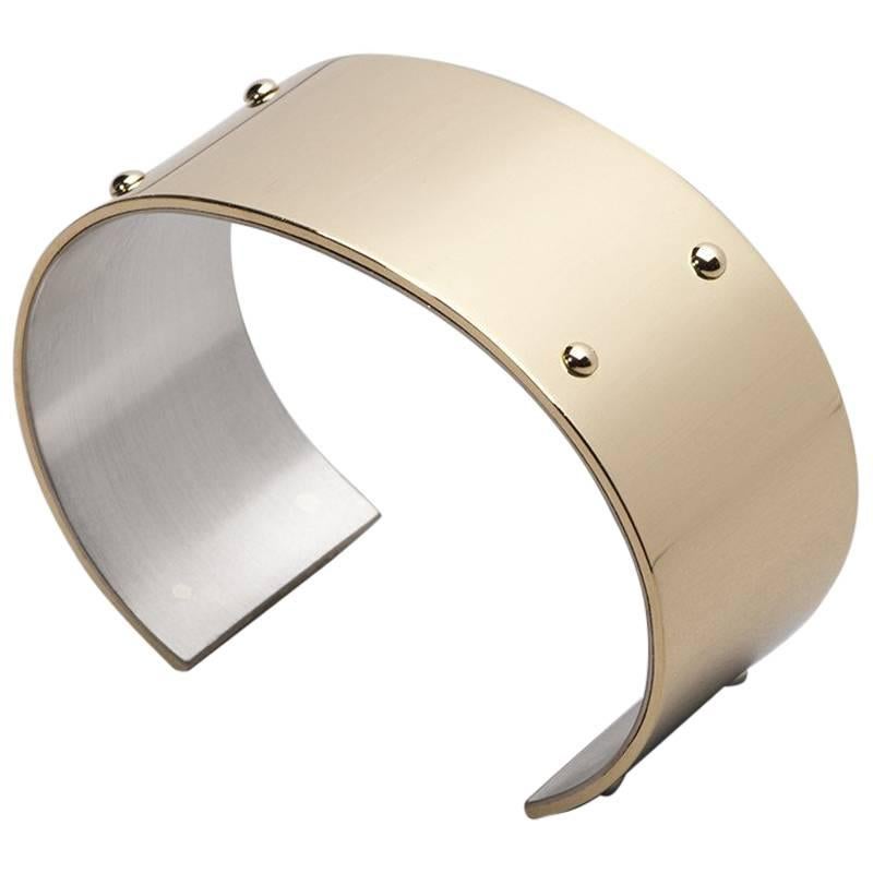 Jacqueline Rabun 18 Karat Yellow Gold Wyatt Cuff For Sale