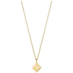 Geometric Gold Pyramid Necklace