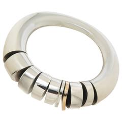 Retro Georg Jensen Annette Kraen Massive Bangle Bracelet # 313, circa 1970s