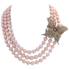 Luise Gold Silver Diamond Sapphie Stone Beaded Necklace 5
