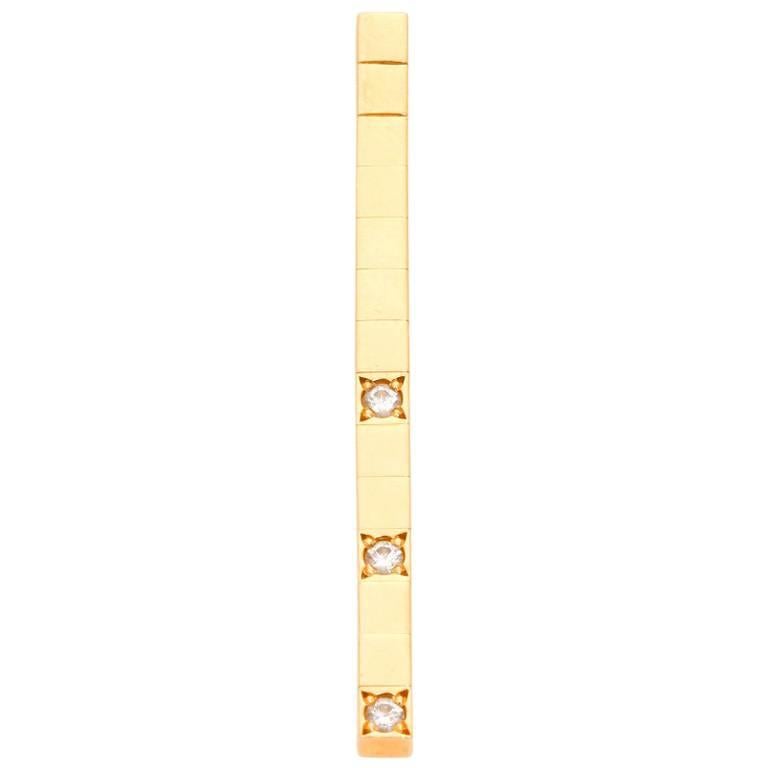 Cartier Lanieres Diamond Yellow Gold Pendant