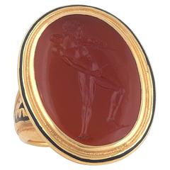 1780s Neoclassical Carnelian Intaglio of Hercules 5