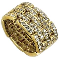 Yellow Gold Diamond Dress Ring 3.42 Carat 10