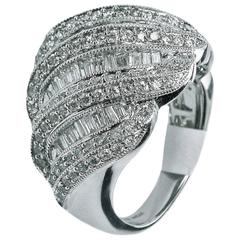 Diamond Gold Dome Ring 9