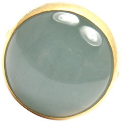 Gurhan Large Aquamarine Yellow Gold Ring