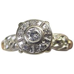 Diamond Gold Engagement Ring 8