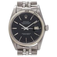 Rolex White Gold Stainless Steel Datejust Wristwatch Ref 1601, circa 1965 1