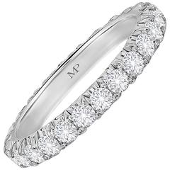 Marisa Perry's Five Point Micro Pave Diamond Eternity Ring in Platinum 3