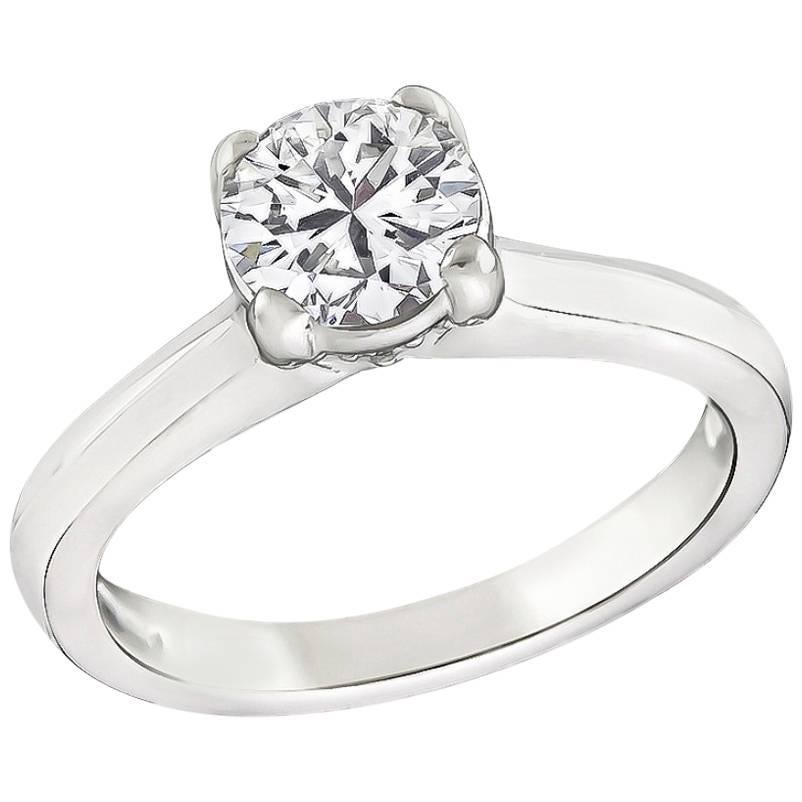 Enticing 0.75 Carat Diamond Solitaire Engagement Ring