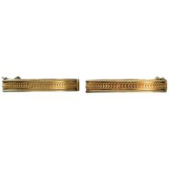 Pair of Victorian Matched Set of Gold Bangle Bracelets