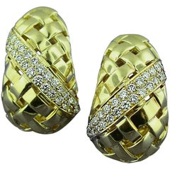 Tiffany & Co. Gold and Diamond Earrings