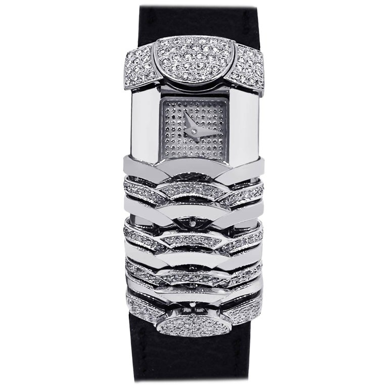 Charriol Ladies White Gold Diamond La Jolla Quartz  display picture 3