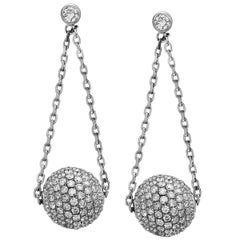 Diamond Ball Earrings