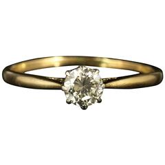 Antique Edwardian Diamond Solitaire Ring, circa 1901