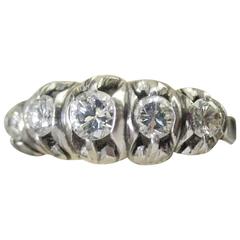 Diamond Platinum Ring, circa 1950 12