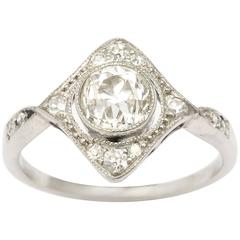 Edwardian Diamond Platinum Ring 10